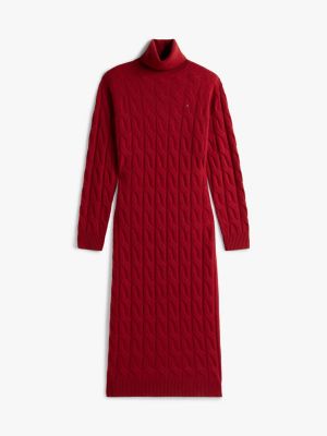 Wool Cable Knit Sweater Dress | Tommy Hilfiger
