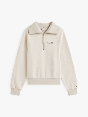 TOMI Interlock Fleece Quarter-Zip Sweatshirt | Tommy Hilfiger