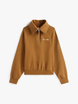 Interlock Fleece Quarter-Zip Sweatshirt | Tommy Hilfiger