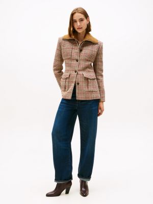 Mid-Rise Relaxed Barrel Leg Jean, Dark Wash