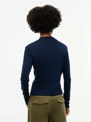 Женские свитеры Tommy Hilfiger Mockneck Stretch Knit Top — фото 4