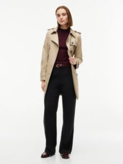 Mockneck Stretch Knit Top — Deep Burgundy 2