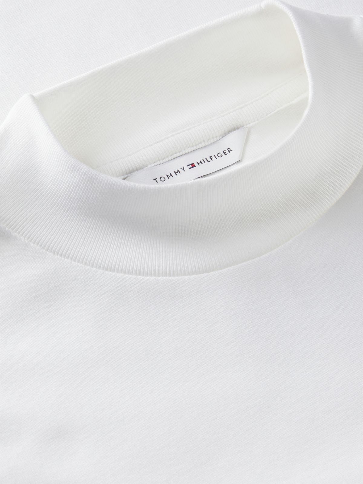 Mockneck Stretch Knit Top — Ecru