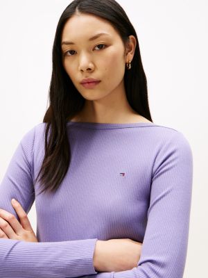 Ribbed Boatneck Top | Tommy Hilfiger