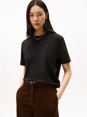Relaxed Fit Interlock T-Shirt, Black