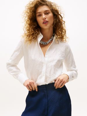Crinkle Silk-Blend Shirt