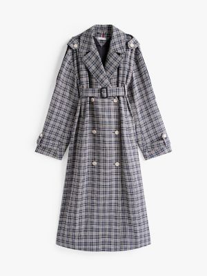 WOOL CHECK TRENCH COAT  Mサイズ WOOL CHECK TRENCH COAT Mサイズ メンズ