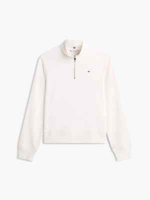 Женские худи Tommy Hilfiger Brushed-Back Quarter-Zip Sweatshirt — фото 3
