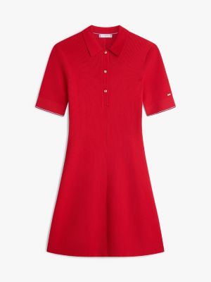 Rib-Knit Polo Mini Dress | Tommy Hilfiger