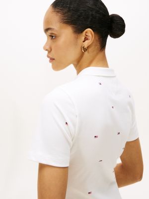 Allover Flag Slim Stretch Polo Dress | Tommy Hilfiger