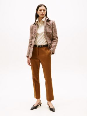 Stretch-Gabardine Slim Ankle Pant, Highland Khaki
