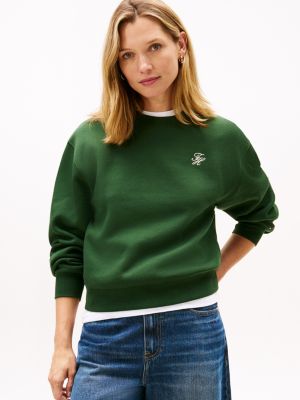 Embroidered Script Monogram Sweatshirt, National Forest