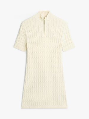 Cable Knit Quarter-Zip Sweater Dress | Tommy Hilfiger