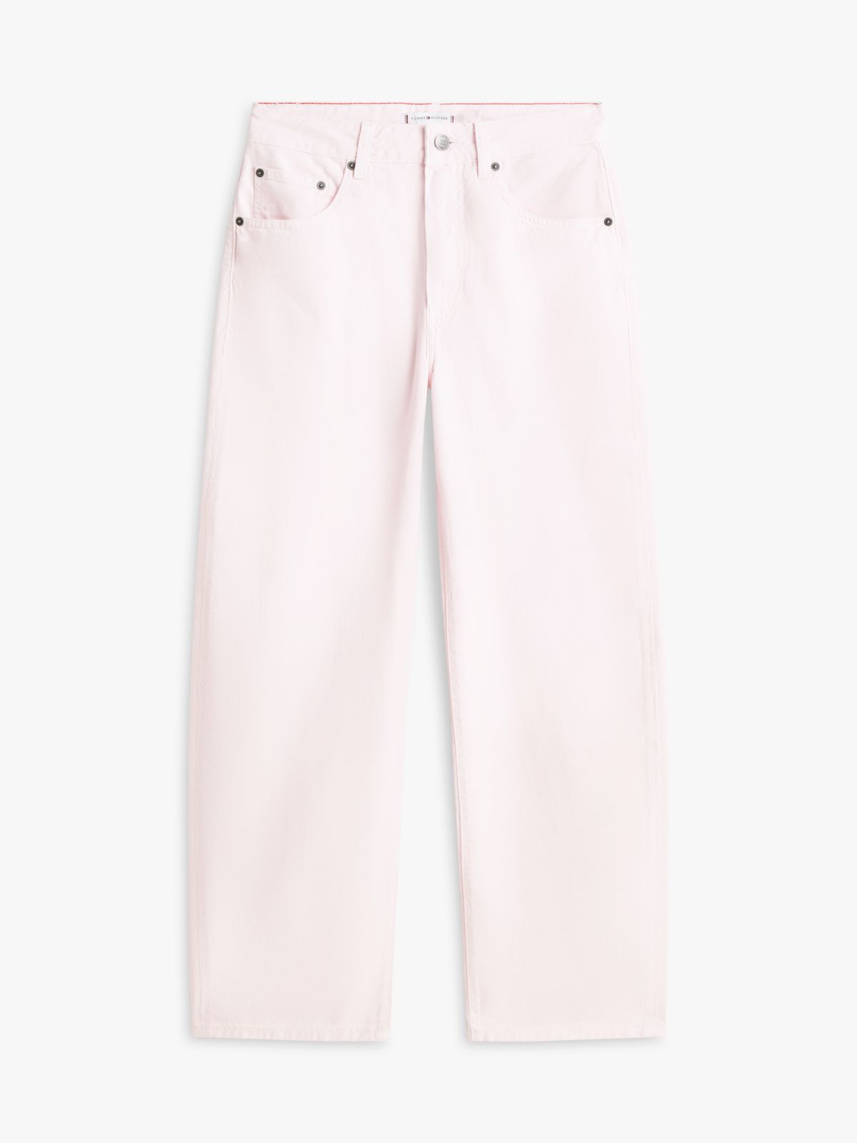 Mid-Rise Barrel Jean — Polar Pink