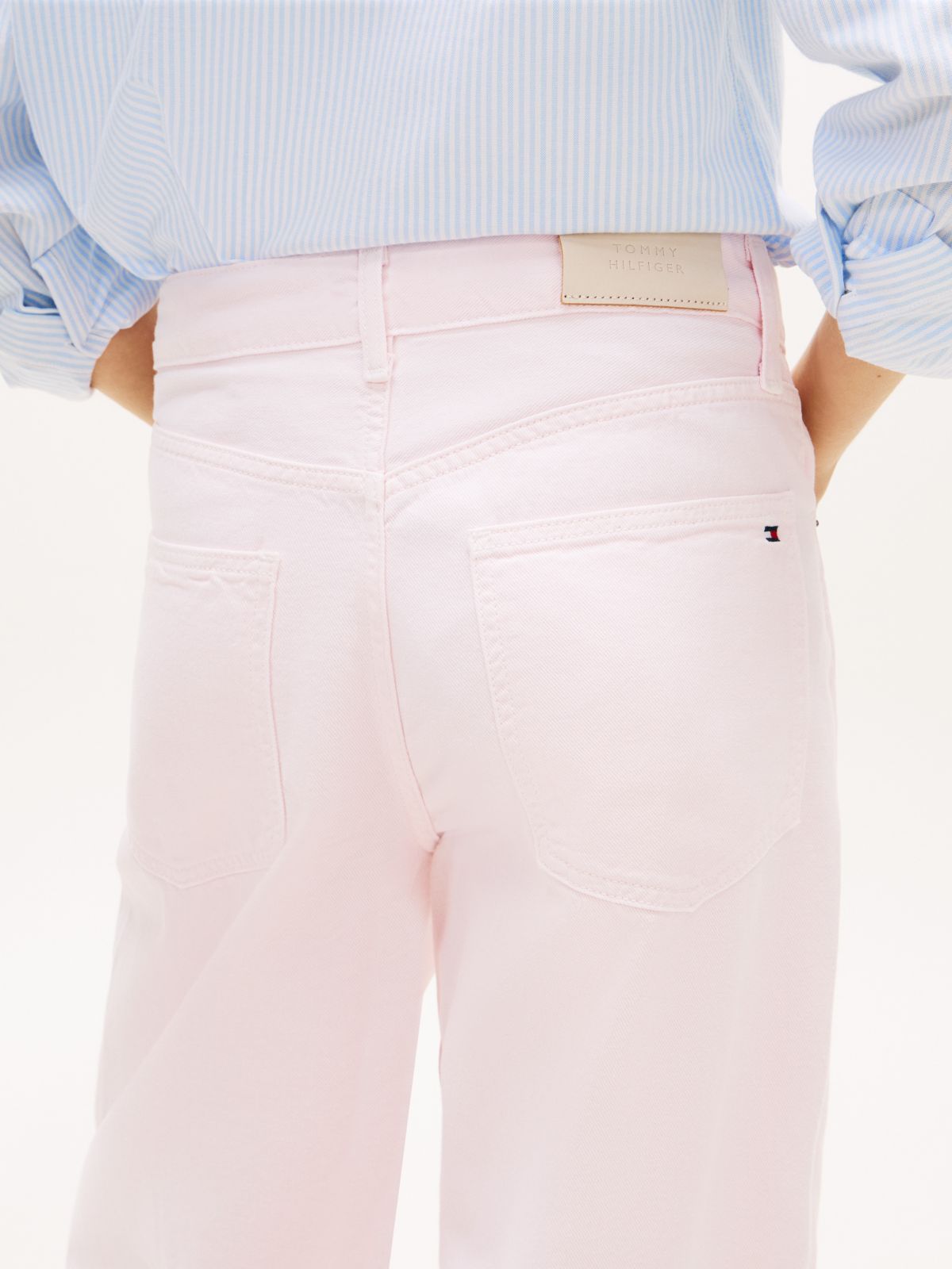 Mid-Rise Barrel Jean — Polar Pink