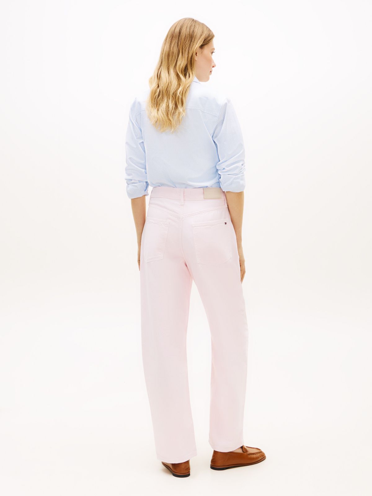 Mid-Rise Barrel Jean — Polar Pink