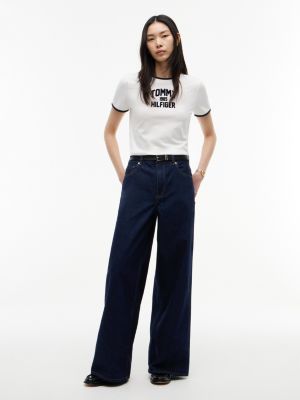 Женские джинсы Tommy Hilfiger High-Rise Wide Leg Jean, цвет: Rinse New Doreen — фото 2