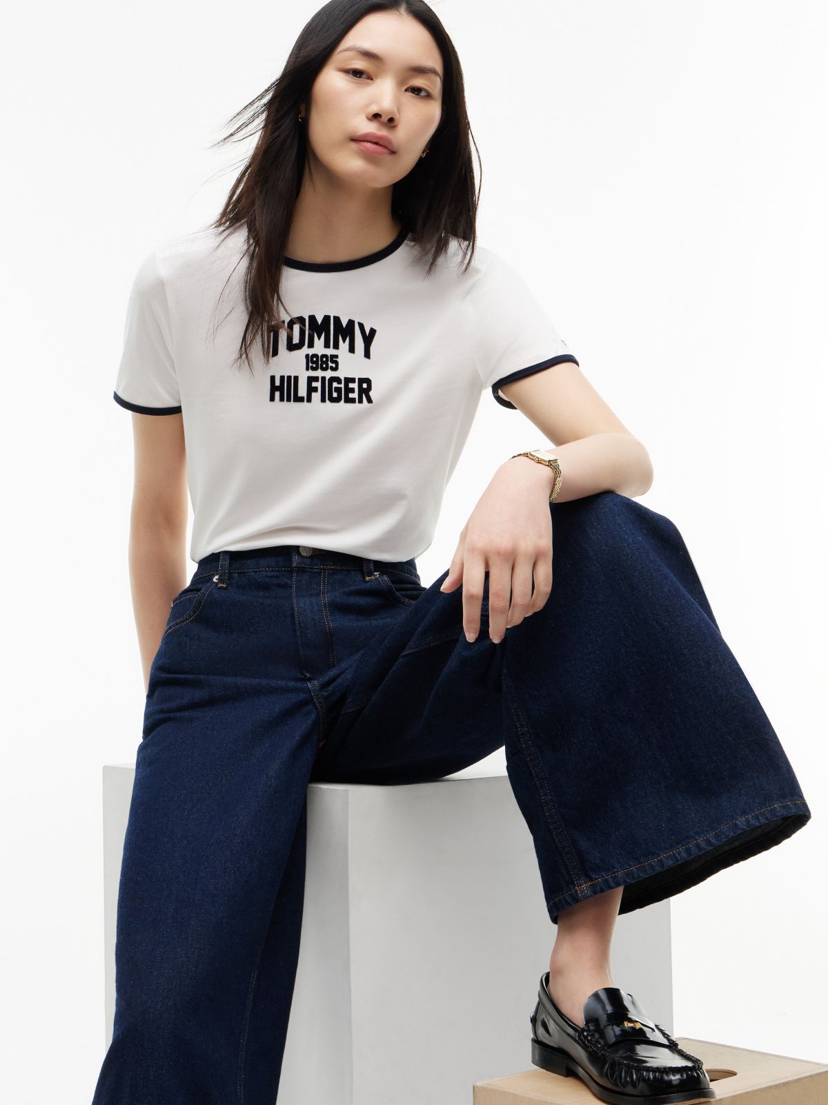 High-Rise Wide Leg Jean — Rinse New Doreen