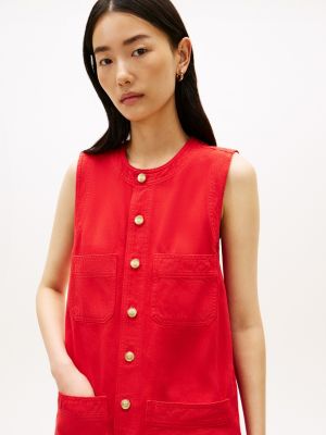Женские платья Tommy Hilfiger Patch Pocket Denim Shift Mini Dress — фото 2