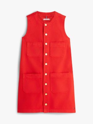 Женские платья Tommy Hilfiger Patch Pocket Denim Shift Mini Dress — фото 5