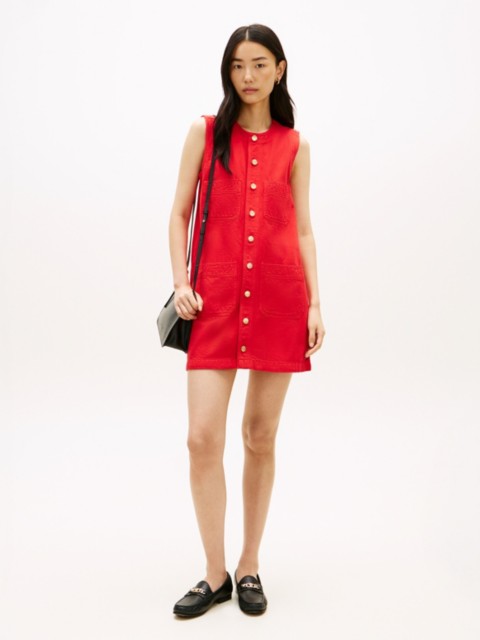 Женские платья Tommy Hilfiger Patch Pocket Denim Shift Mini Dress
