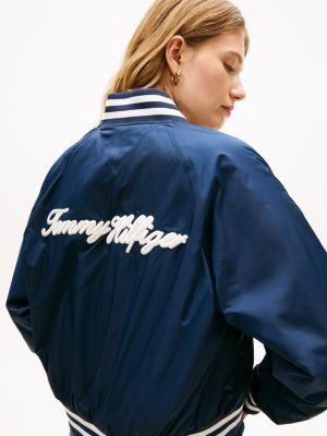 Женские куртки Tommy Hilfiger Water-Repellent Varsity Bomber Jacket — фото 2