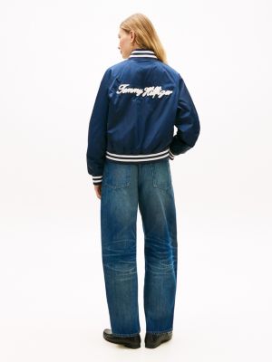 Женские куртки Tommy Hilfiger Water-Repellent Varsity Bomber Jacket — фото 4