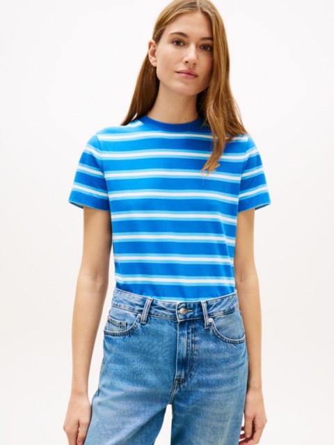 Женские футболки Tommy Hilfiger Embroidered Script Monogram T-Shirt