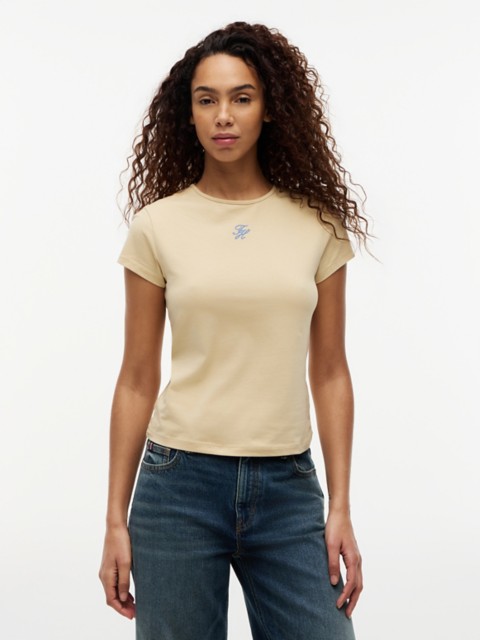 Женские футболки Tommy Hilfiger Slim Fit Script Monogram T-Shirt