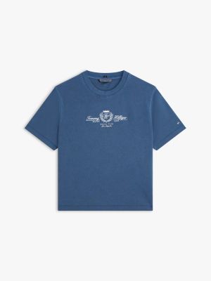 Женские футболки Tommy Hilfiger Embroidered Club Crest Logo T-Shirt — фото 5
