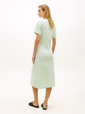 knee length tee shirt dress Time and Tru Women's Cotton T-Shirt Dress, Sizes XS-XXXL