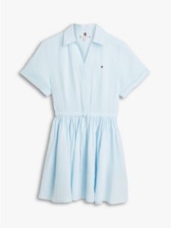 Linen Mini Shirtdress — Keepsake Blue 5