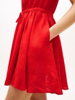 Linen Mini Shirtdress — Fireworks 2