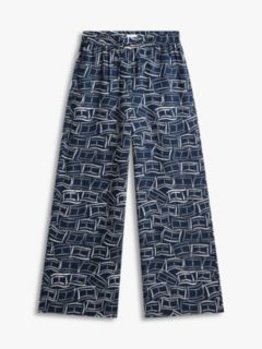 Relaxed Linen Pull-On Pant — Navy 5