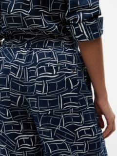 Relaxed Linen Pull-On Pant — Navy 3