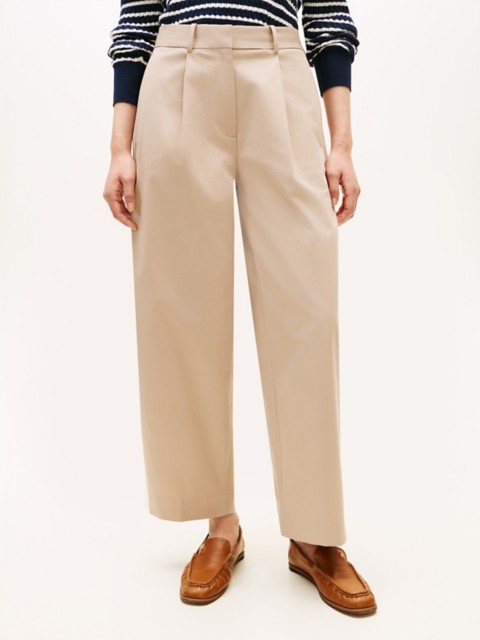 Женские брюки Tommy Hilfiger Pleated Twill Barrel Chino