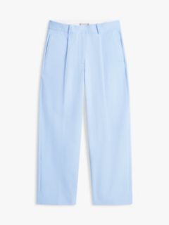 Pleated Twill Barrel Chino — Cloudy Blue 5