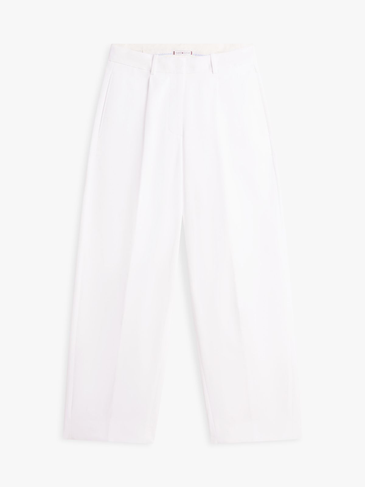 Pleated Twill Barrel Chino — Optic White