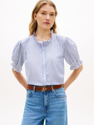 Ruffle-Trimmed Cotton Voile Shirt from Tommy Hilfiger - $55.60
