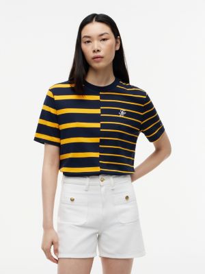 Relaxed Fit Mixed-Stripe T-Shirt