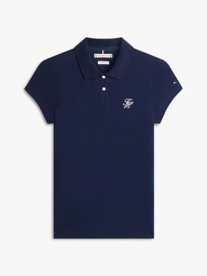 Женские свитеры Tommy Hilfiger Slim Fit Script Monogram Stretch Polo — фото 5