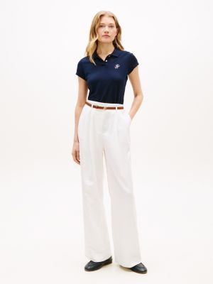 Женские свитеры Tommy Hilfiger Slim Fit Script Monogram Stretch Polo — фото 3