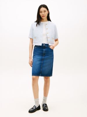 Женские куртки Tommy Hilfiger Short-Sleeve Tweed Lady Jacket — фото 3