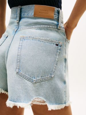 Женские джинсы Tommy Hilfiger Distressed High-Rise Wide Denim Short — фото 3