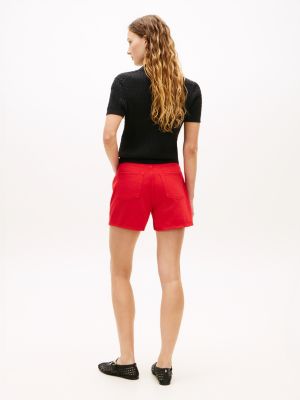 Женские брюки Tommy Hilfiger Gold-Button Pocket Denim Short — фото 4