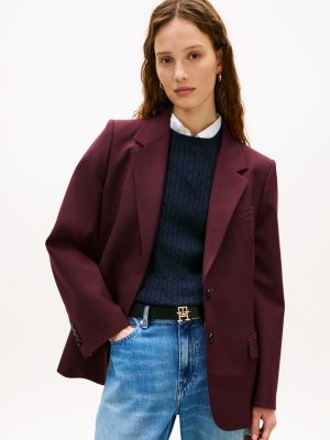 Relaxed Fit Light Wool-Blend Blazer