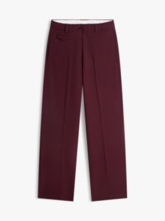 Wool-Blend Loose Straight Pant — Liberty Red 5
