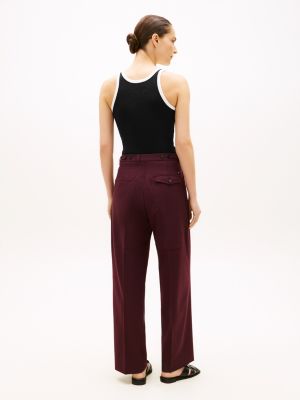Женские брюки Tommy Hilfiger Wool-Blend Loose Straight Pant — фото 4