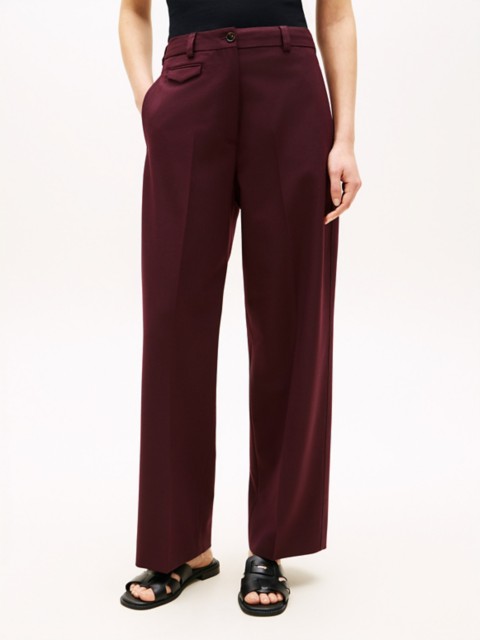 Женские брюки Tommy Hilfiger Wool-Blend Loose Straight Pant