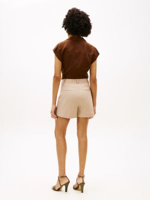 Женские брюки Tommy Hilfiger Gold-Button Twill Pocket Short — фото 4